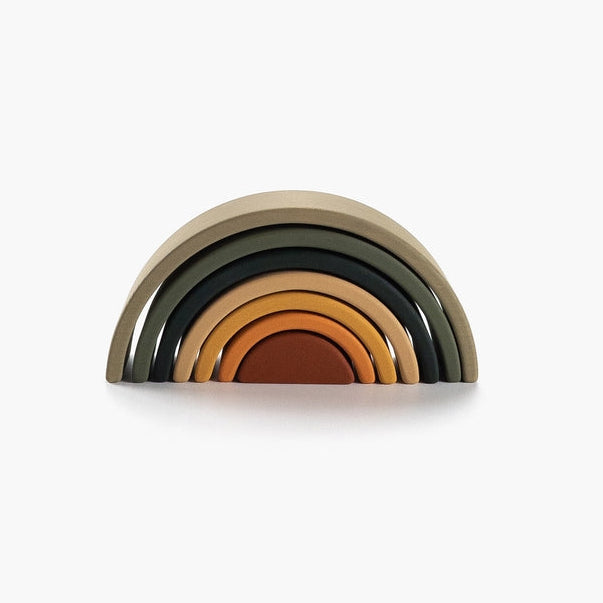 Sabo Concept Mini Wooden Rainbow Stacking Toy - Jungle
