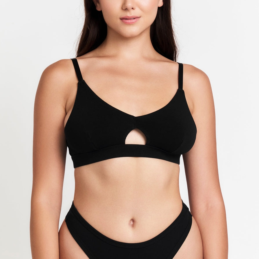 Net Positive Women's Keyhole Bra | Black