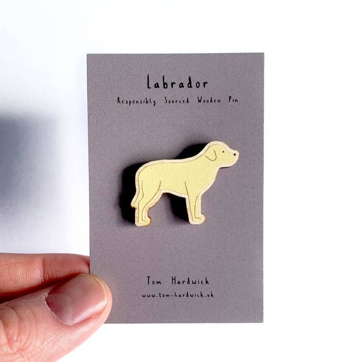 
                  
                    Tom Hardwick Labrador, Responsibly Sourced Birch Wood Pin
                  
                