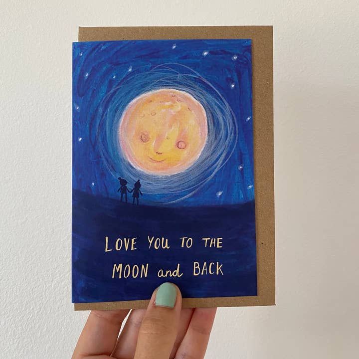 Juliet Thomas Love You To the Moon and Back Greetings Card