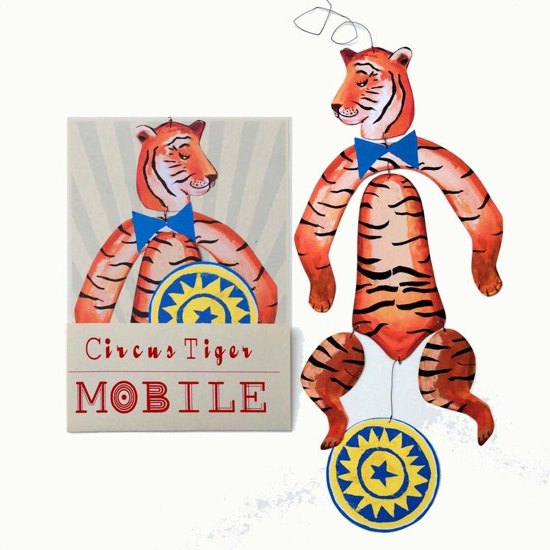 Wini-Tapp Kinetic Mobile - Nursery Circus Tiger