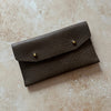 byAliceWood Handmade Veg Tan Leather Two Stud Purse