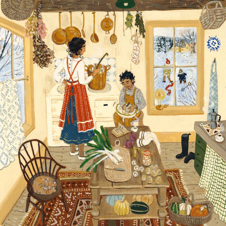 Loré Pemberton Potato Peeler Greeting Card