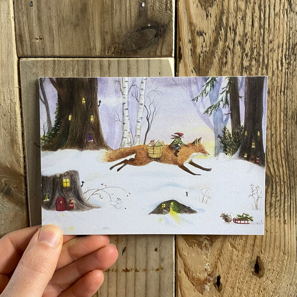 Mhairi Hellbrandt Christmas Post Postcard