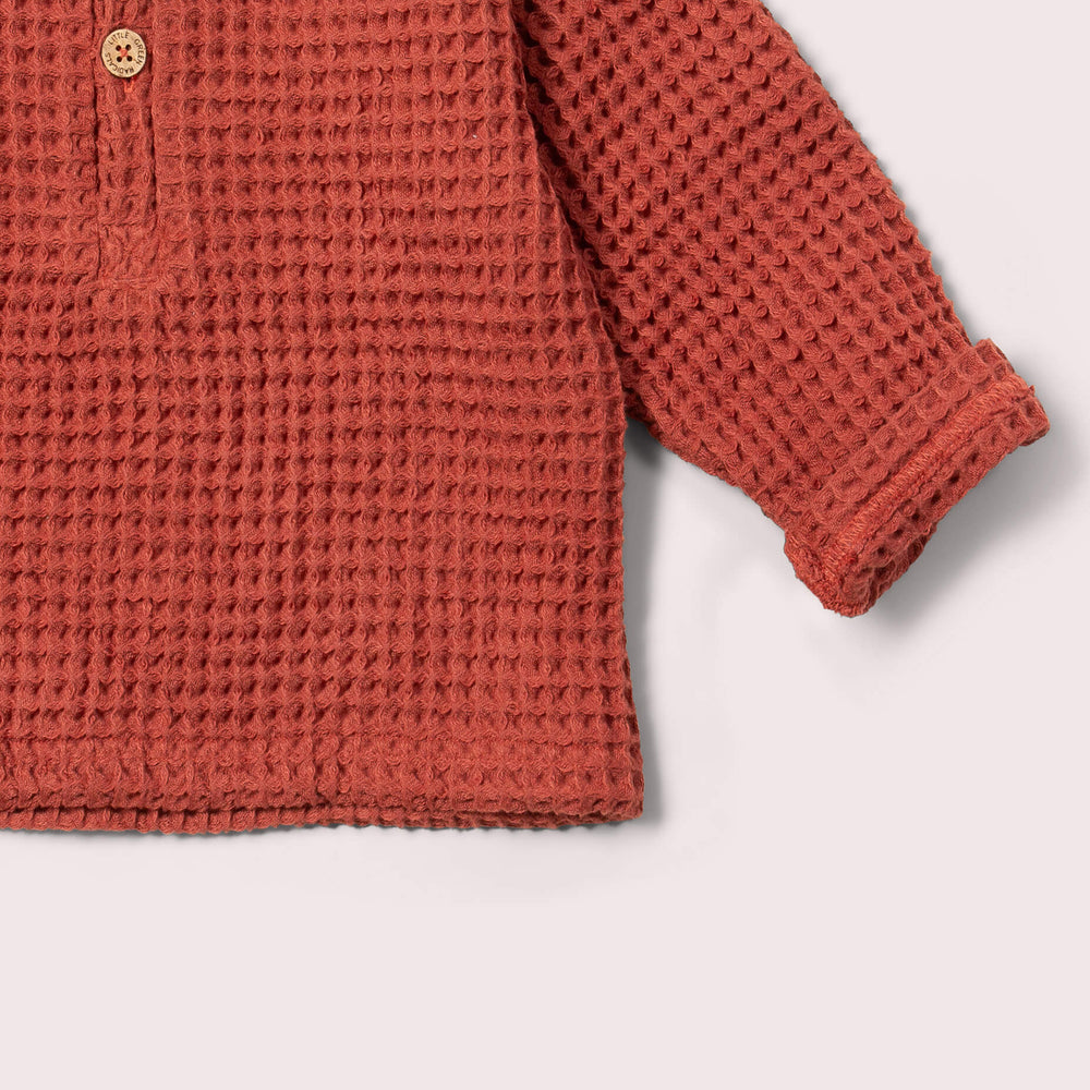 
                  
                    Little Green Radicals Ginger Chunky Waffle Long Sleeve Top
                  
                