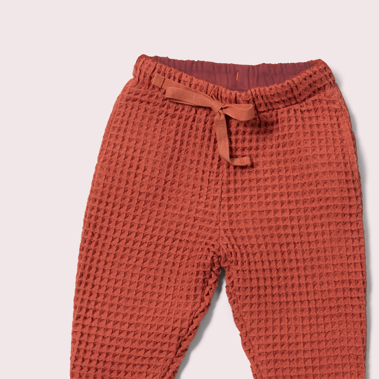 Little Green Radicals Ginger Chunky Waffle Comfy Trousers