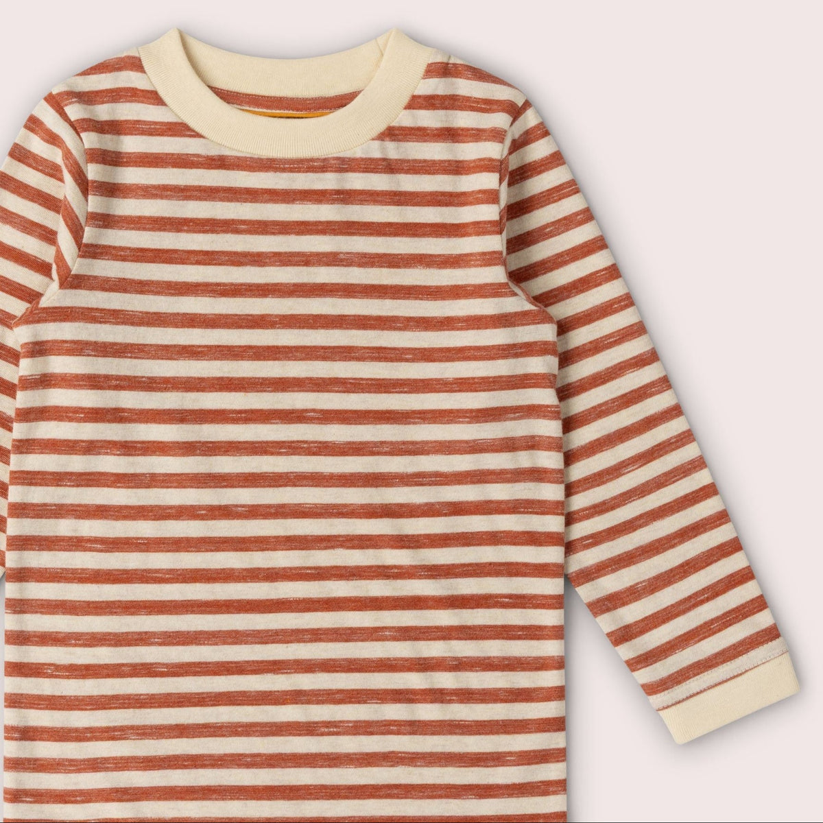 Little Green Radicals Burnt Ochre Striped Long Sleeve T-Shirt
