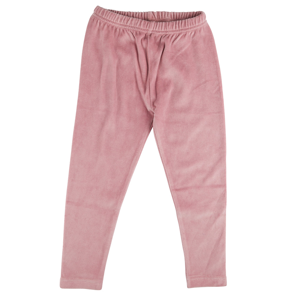 Pigeon Organics for Kids Organic Cotton Velour Leggings - Pink