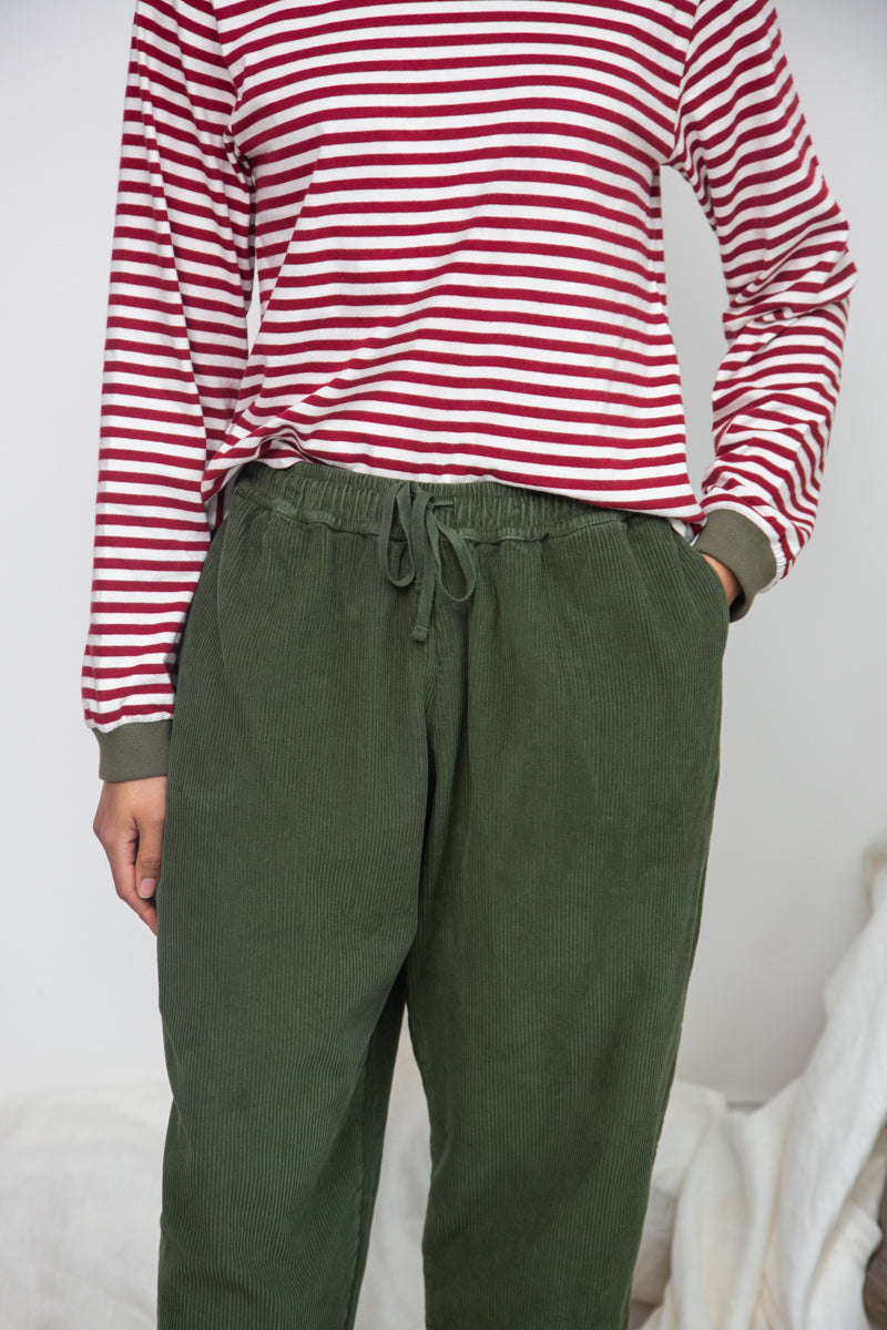 Beaumont Organic Women's Cedar Organic Cotton Corduroy Trouser | Khaki