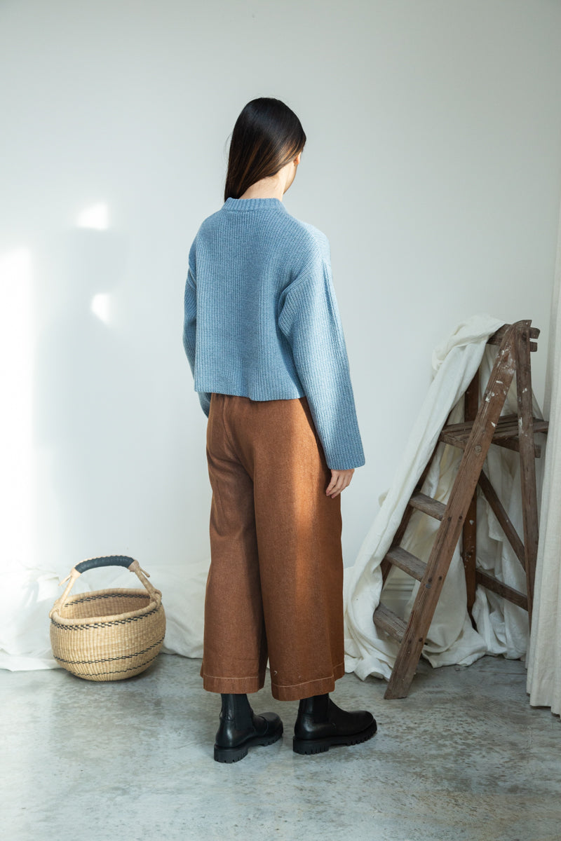 Beaumont Organic Women's Evora-Leigh Organic Cotton Denim Trouser Bark