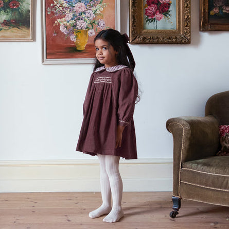 Little Cotton Clothes Ruby Dress - Sugarplum Velvet