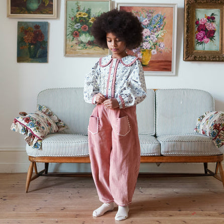 Little Cotton Clothes Jessica Trousers - Pepperberry Corduroy