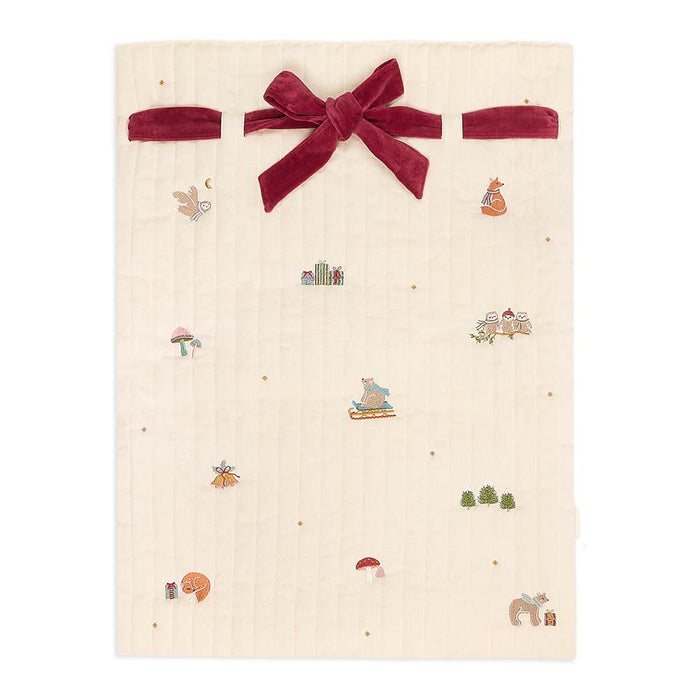 Avery Row Christmas Present Sack - Bear Cub Friends