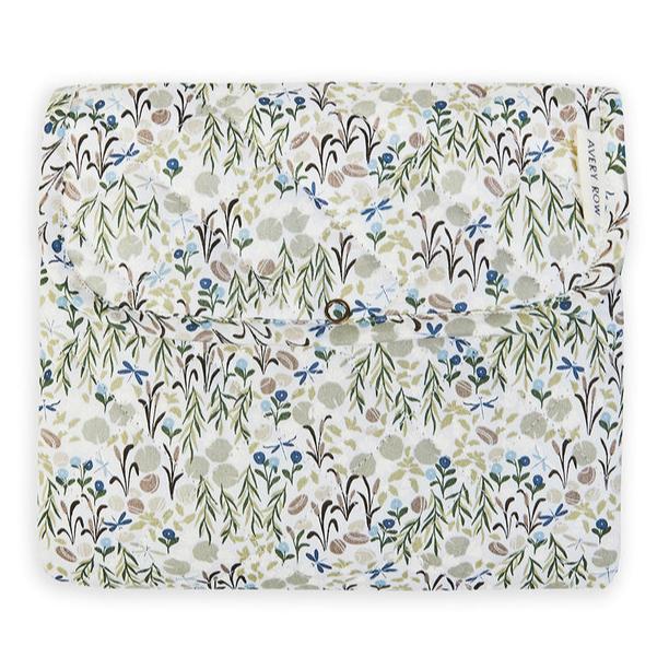 Avery Row Organic Cotton Travel Baby Changing Mat - Riverbank