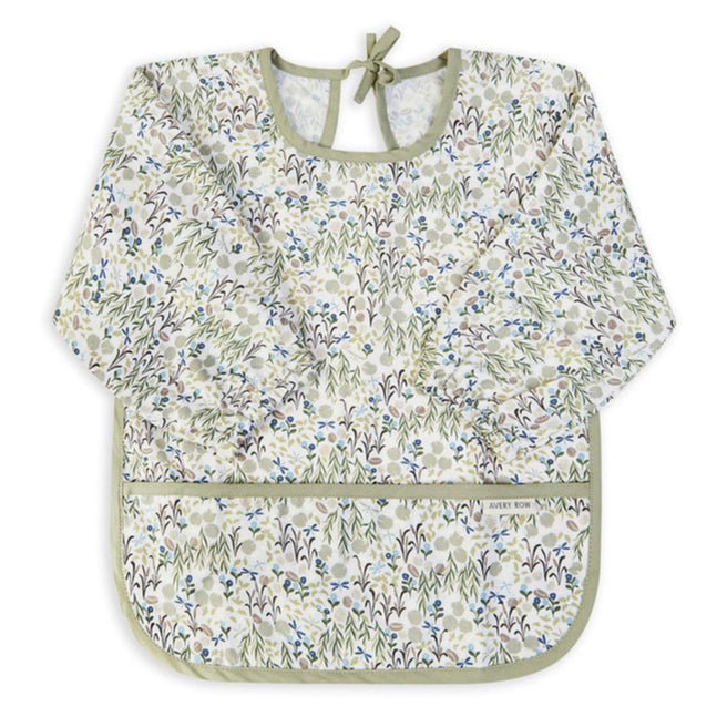 Avery Row Sleeved Organic Cotton Bib - Riverbank