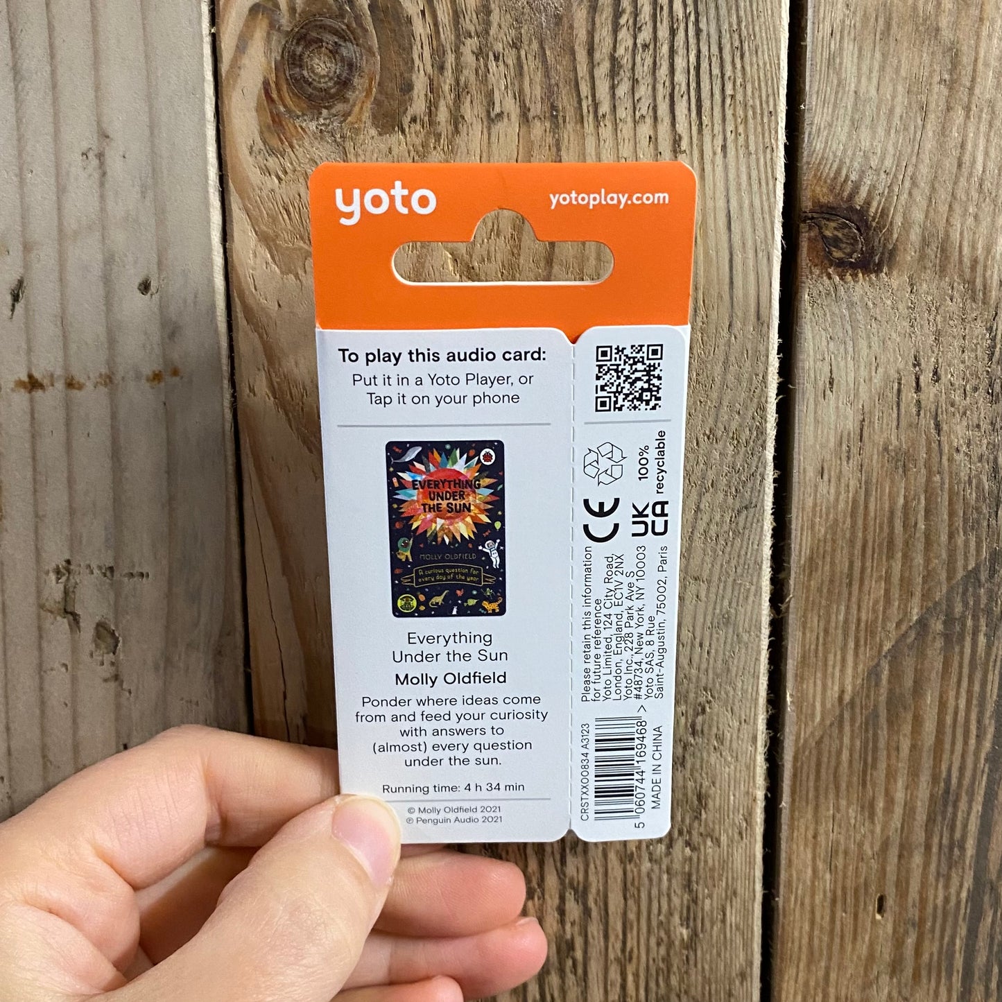 Everything Under the Sun Yoto Card