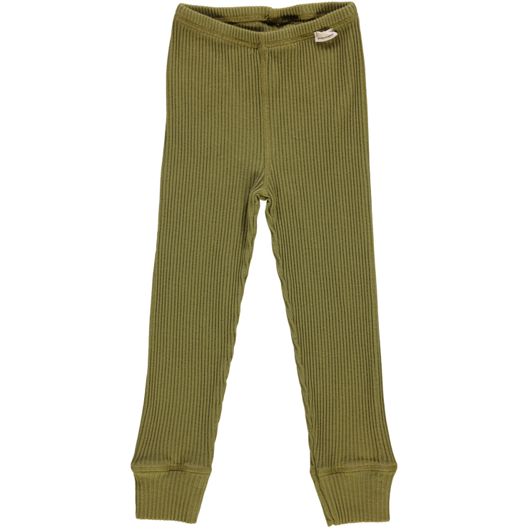 Ribbed Leggings Basilic - Green Moss