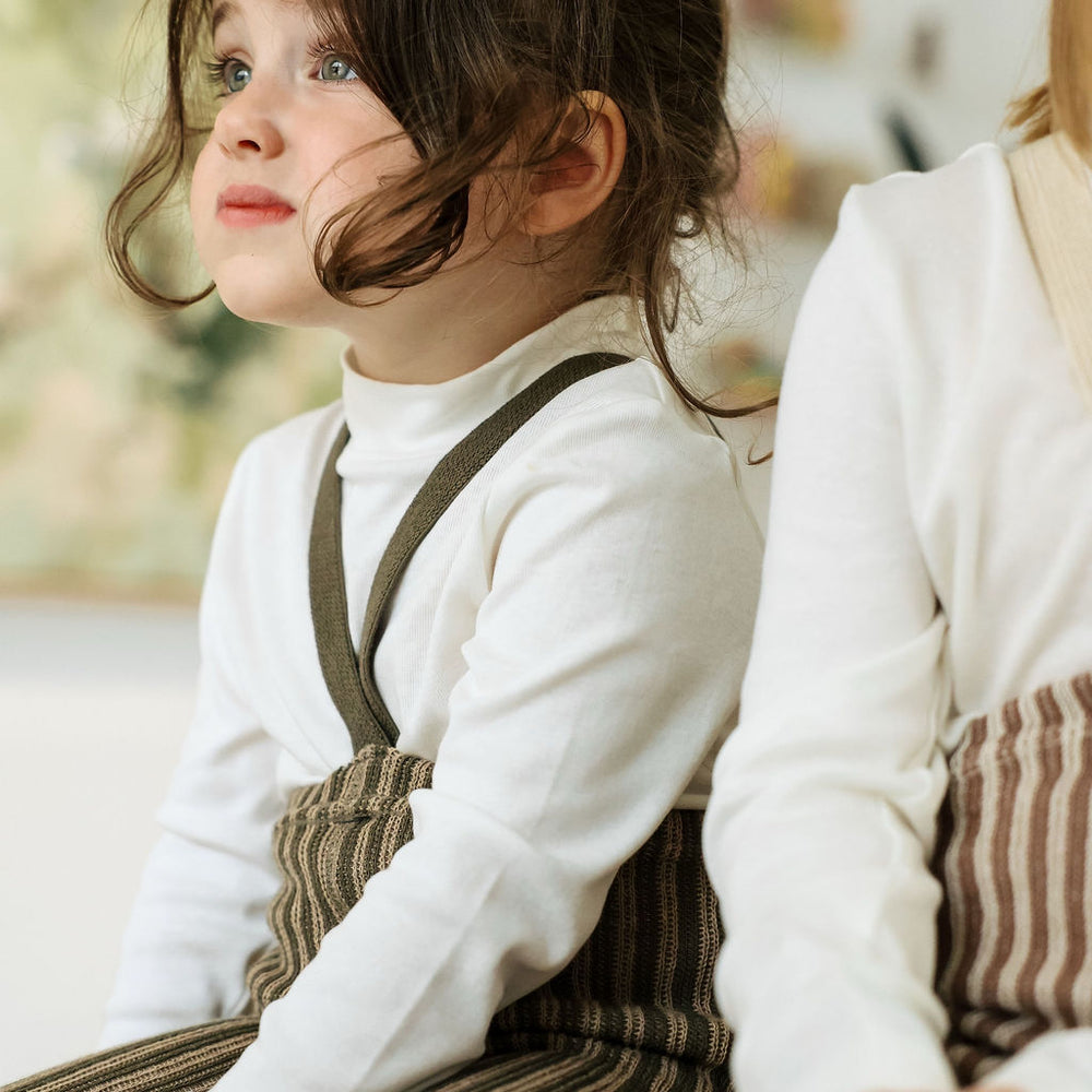 
                  
                    Silly Silas Tights With Braces - Seaweed Brown x Peanut Striped
                  
                