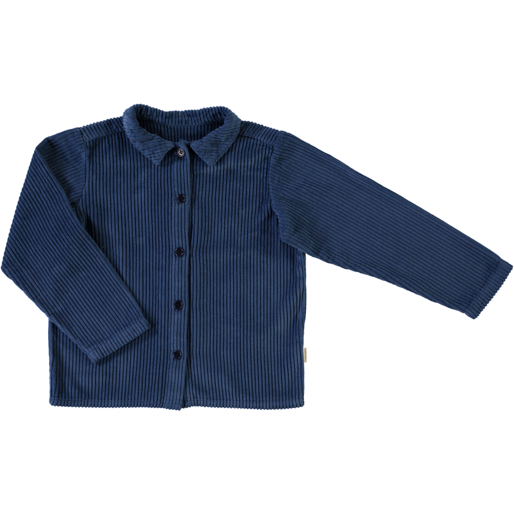 Poudre Organic Belladone Corduroy Shirt - Dark Denim