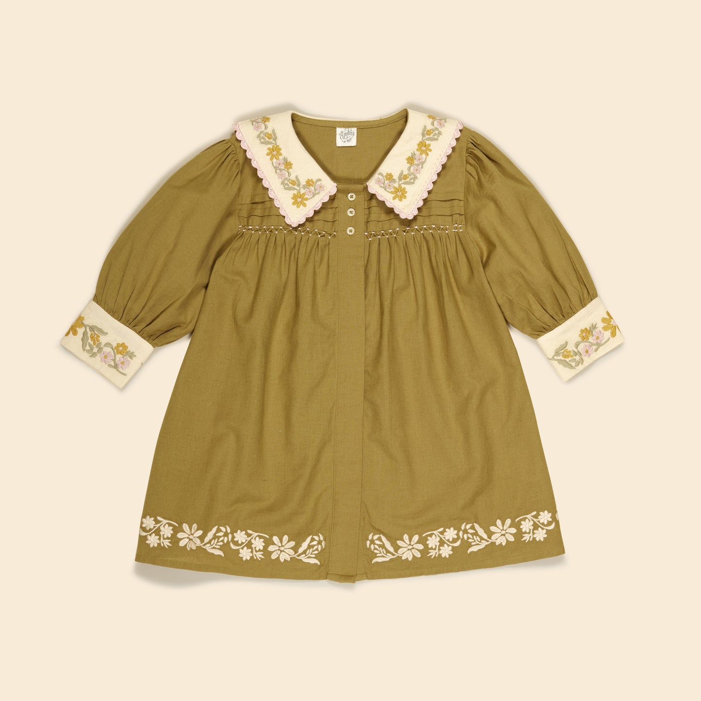 Apolina Bette Dress - Dried Moss