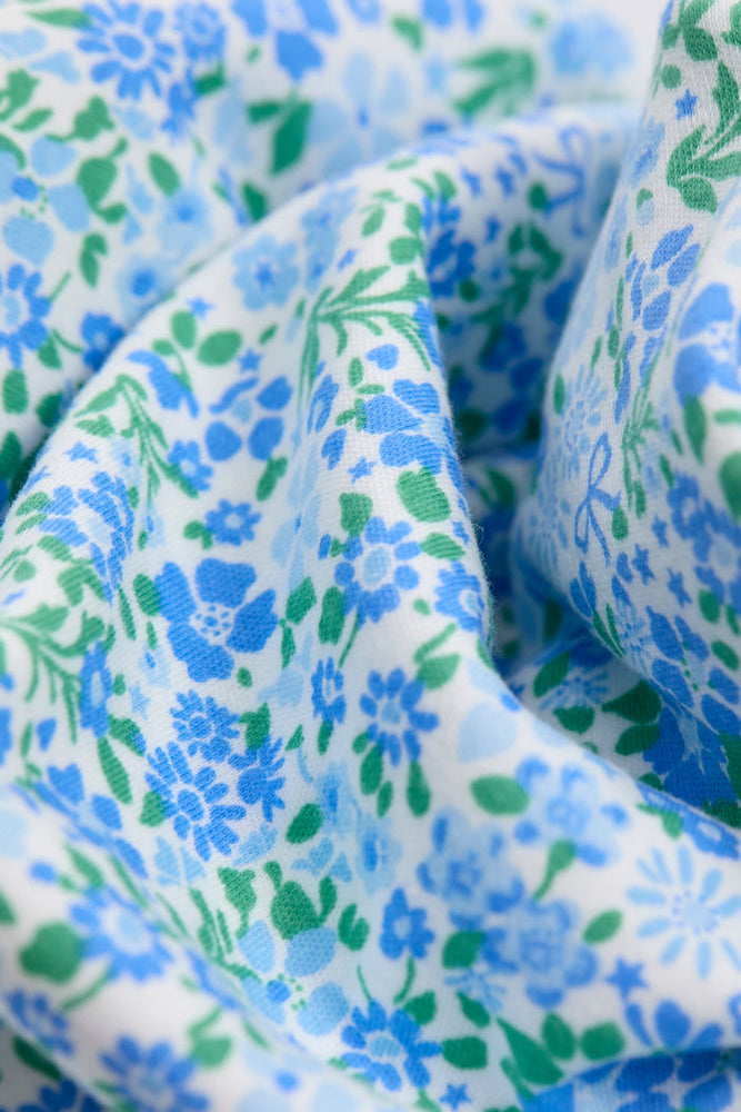 Sleepy Doe Baby Sleepsuit - Blue Floral