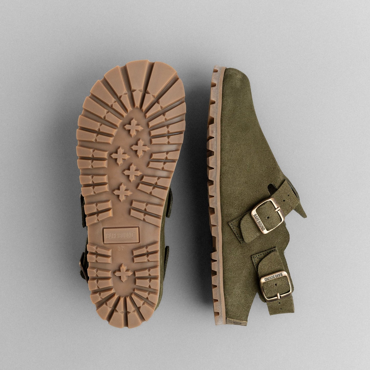 Barebound Adult - Ikaros - Barefoot Clog - Forest Green