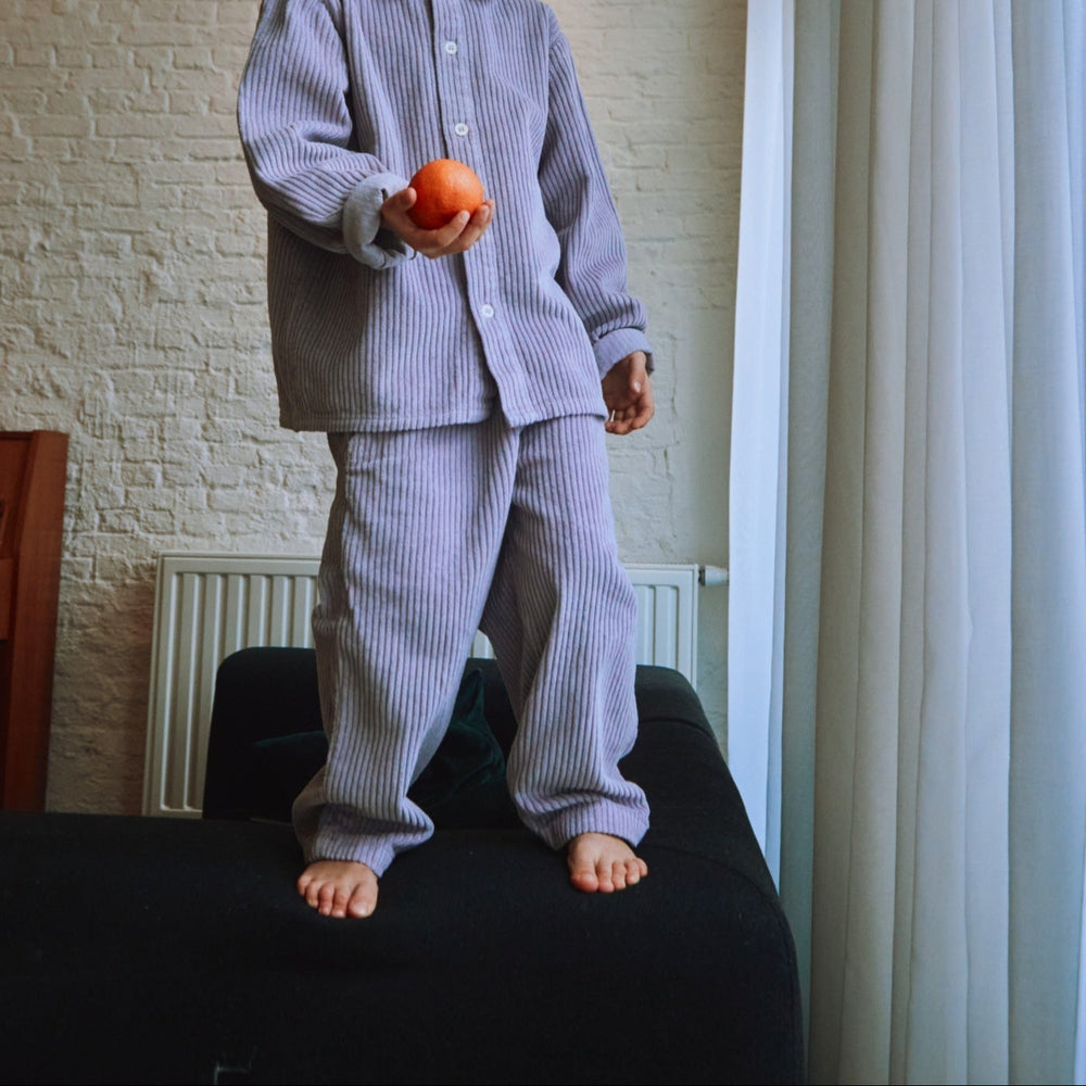 
                  
                    Poudre Organic Pomelos Corduroy Trousers - Lavender Grey
                  
                