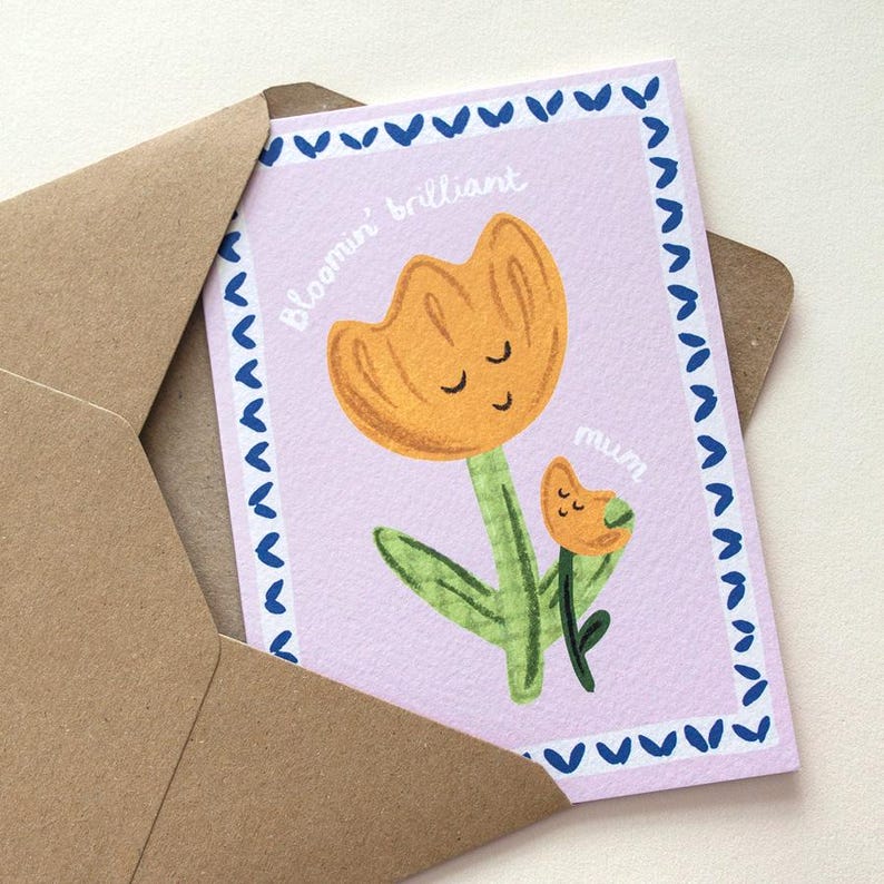 Little Em Emma Alviti Bloomin' Brilliant Mum Card