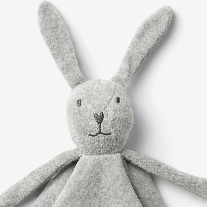 Wheat DK Bunny Baby Lovey - Melange Grey