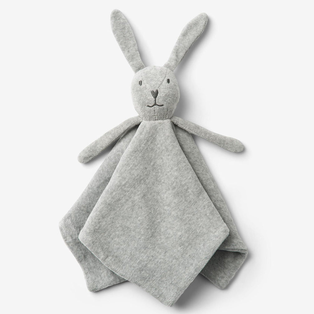 Wheat DK Bunny Baby Lovey - Melange Grey