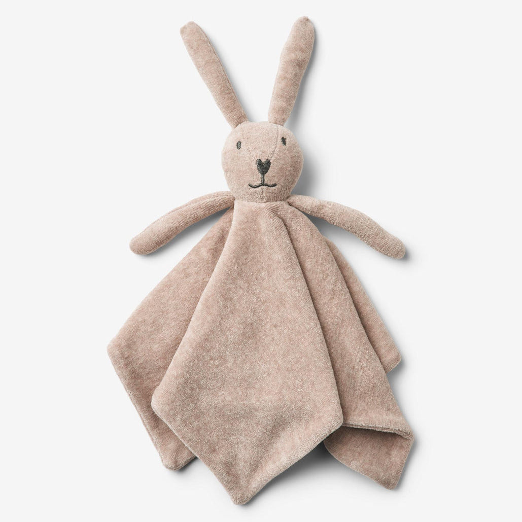 Wheat DK Bunny Baby Lovey - Melange Rose