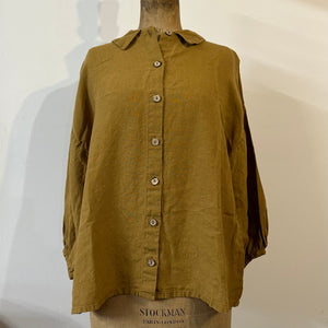 Women's Cecille Linen Shirt - Camel