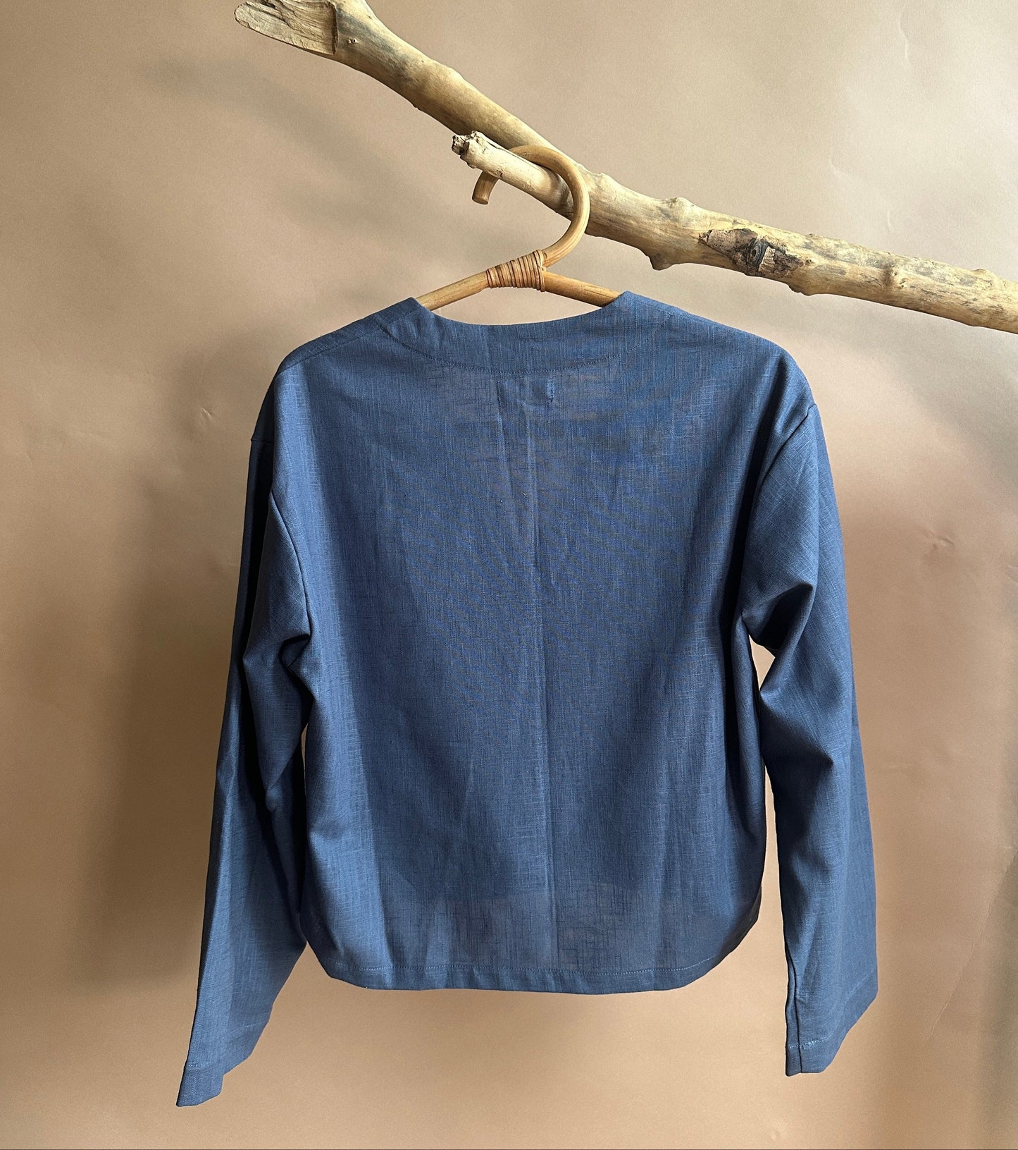 Kaely Russell Women's Cora Top, Long Sleeve - Blue Jay