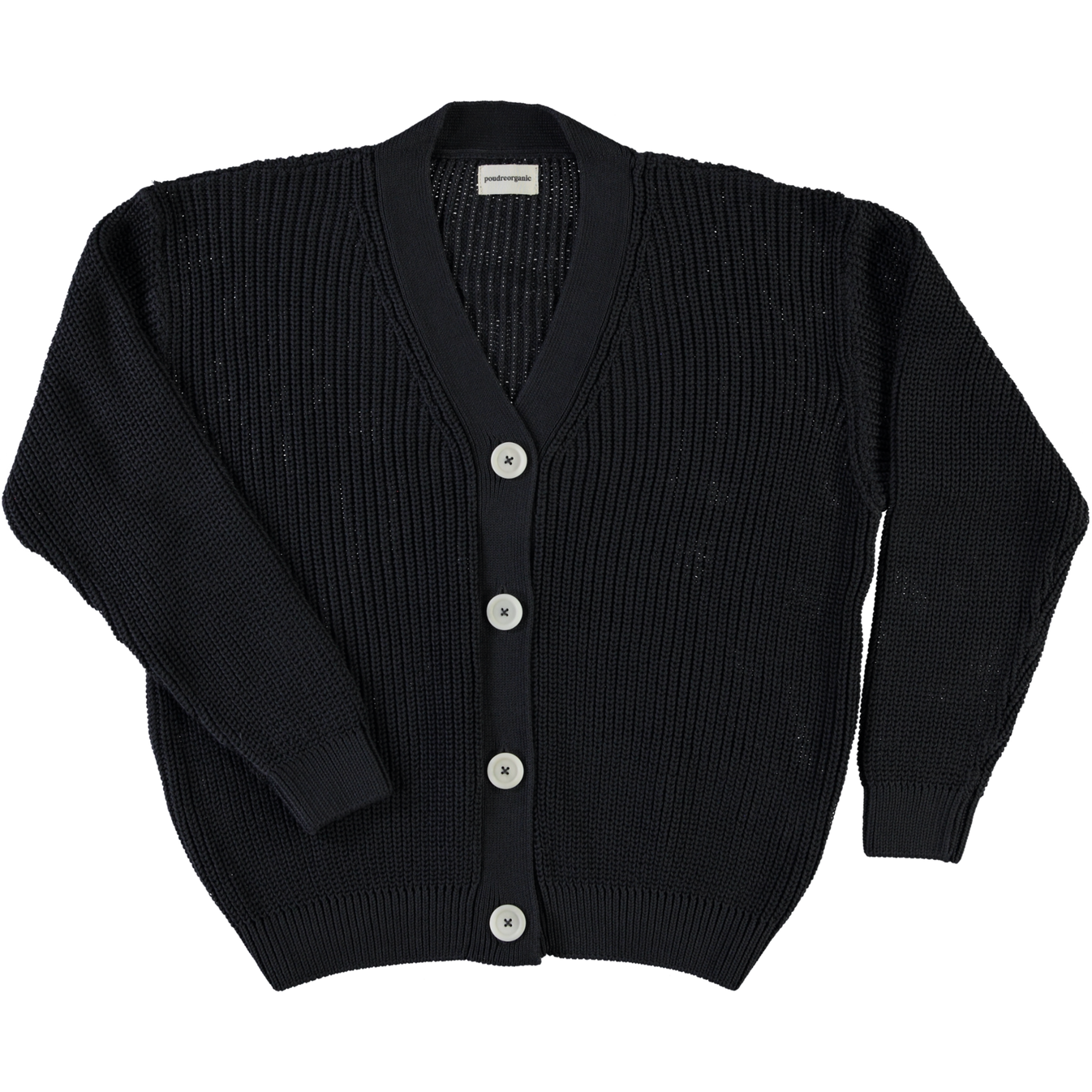 Poudre Organic Women's Cardigan Maté - Charbon