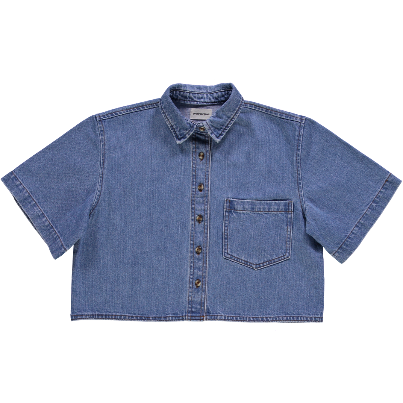 Poudre Organic Women's Carvi Blouse - Denim Blue