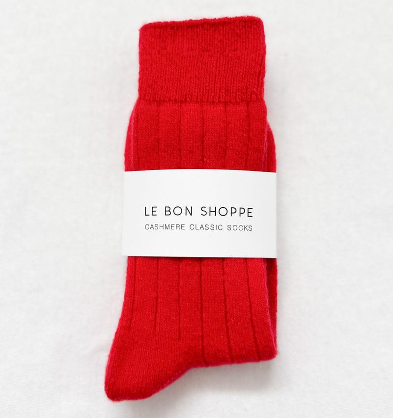 
                      
                        Le Bon Shoppe Women's Classic Cashmere Socks - Red
                      
                    