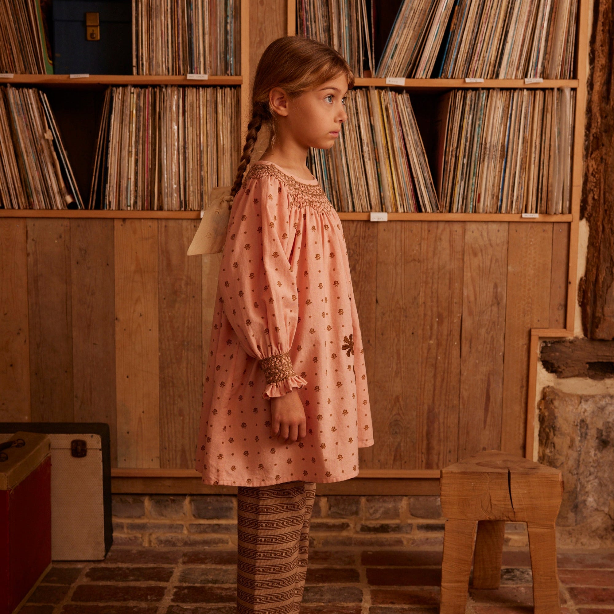 Apolina Cece Smock Dress - Meadow Calico Ribbon – SMALL-FOLK