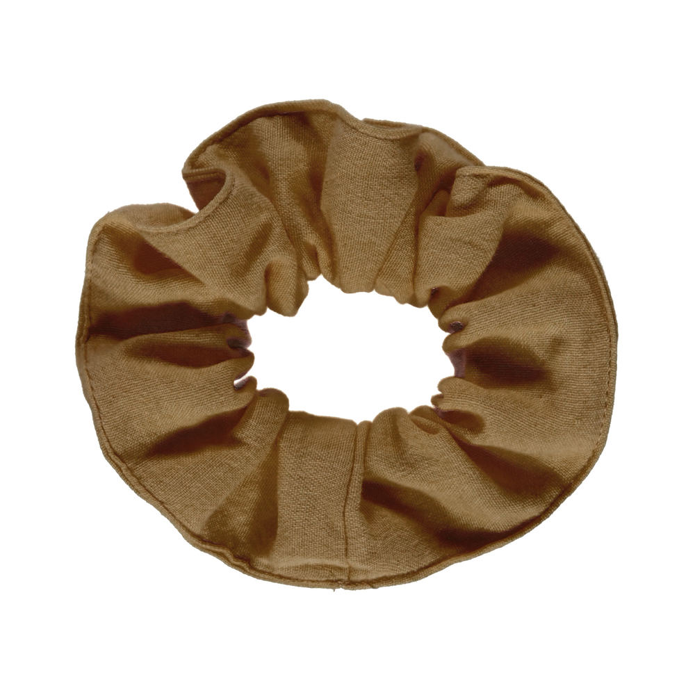 Poudre Organic Scrunchie - Dull Gold