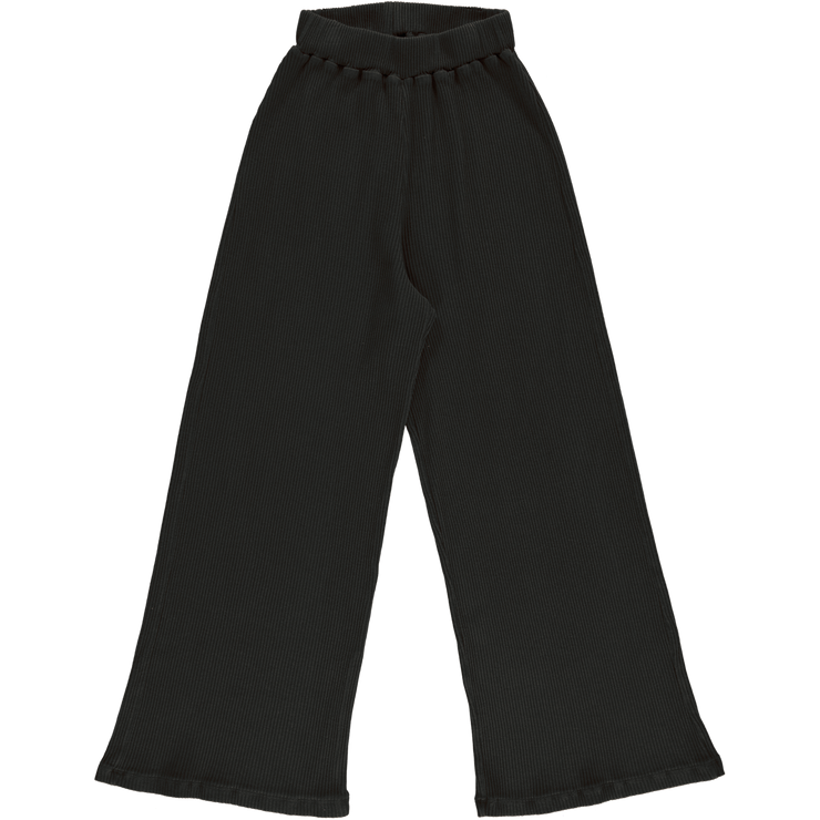 Poudre Organic Women's Coco Ribbed Trousers - Pirate Black