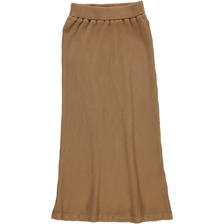 Poudre Organic Women's Cosmos Long Ribbed Skirt - Dijon