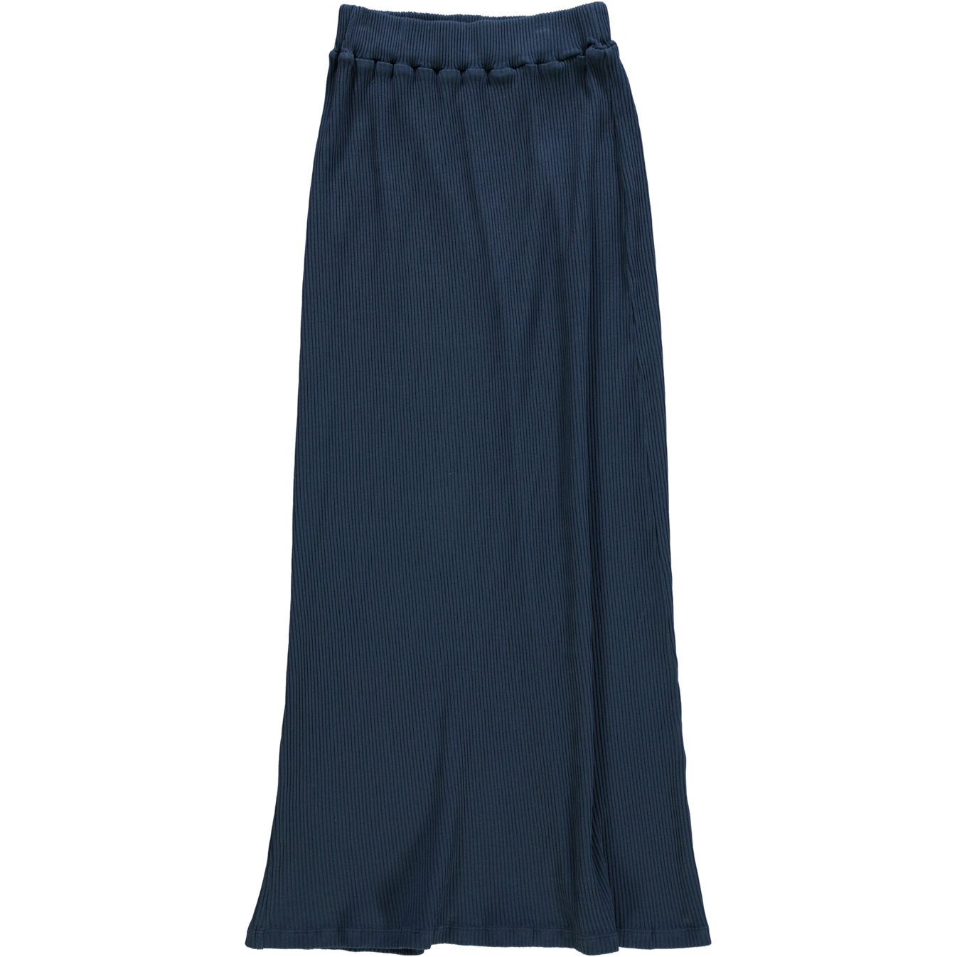 Poudre Organic Women's Cosmos Long Ribbed Skirt - Midnight Navy