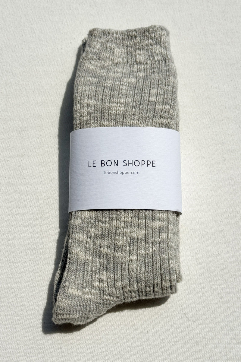 Le Bon Shoppe Women's Cottage Socks - Ht. Grey