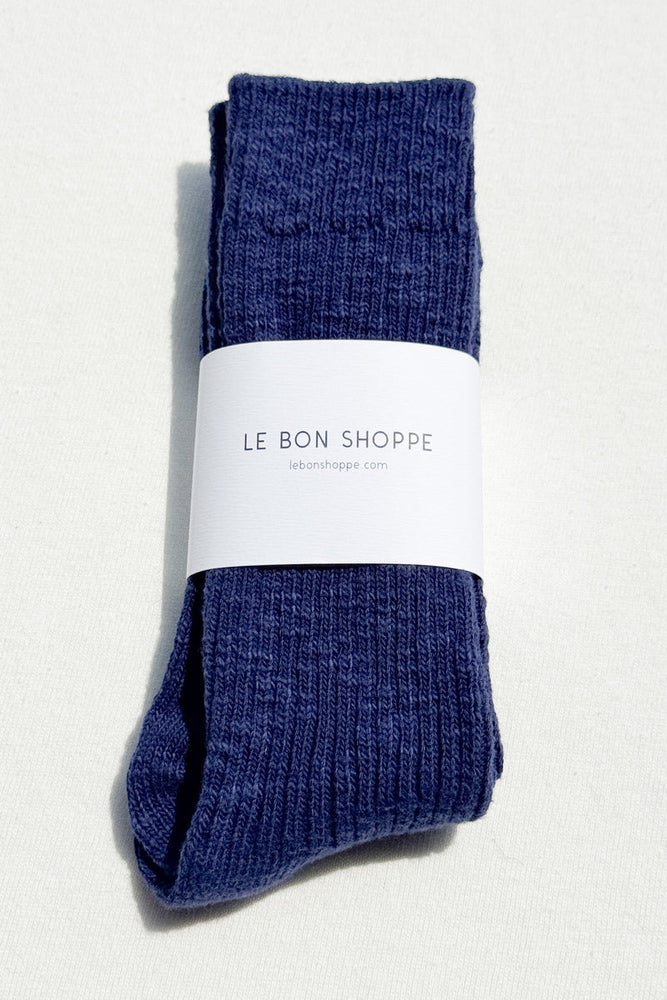 Le Bon Shoppe Women's Cottage Socks - Navy
