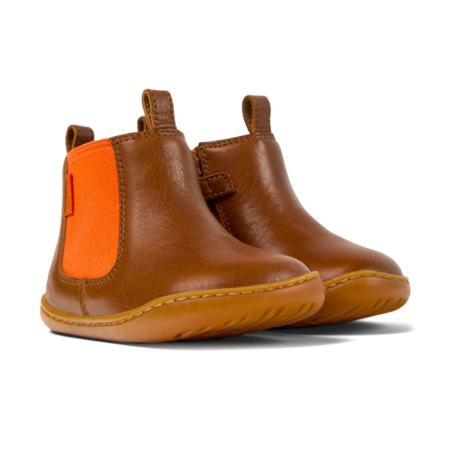 Camper Peu Chelsea Boots - Tan Brown