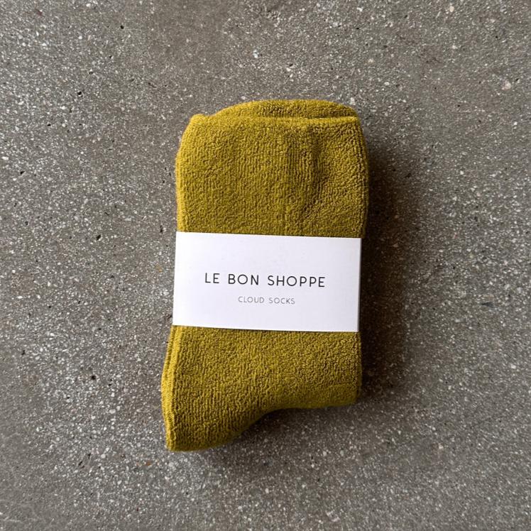 Le Bon Shoppe Women's Cloud Socks - Green Olive