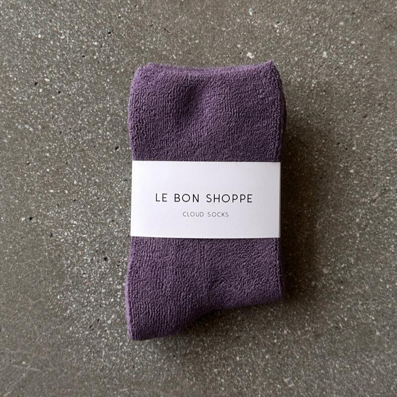 
                  
                    Le Bon Shoppe Women's Cloud Socks - Plum
                  
                