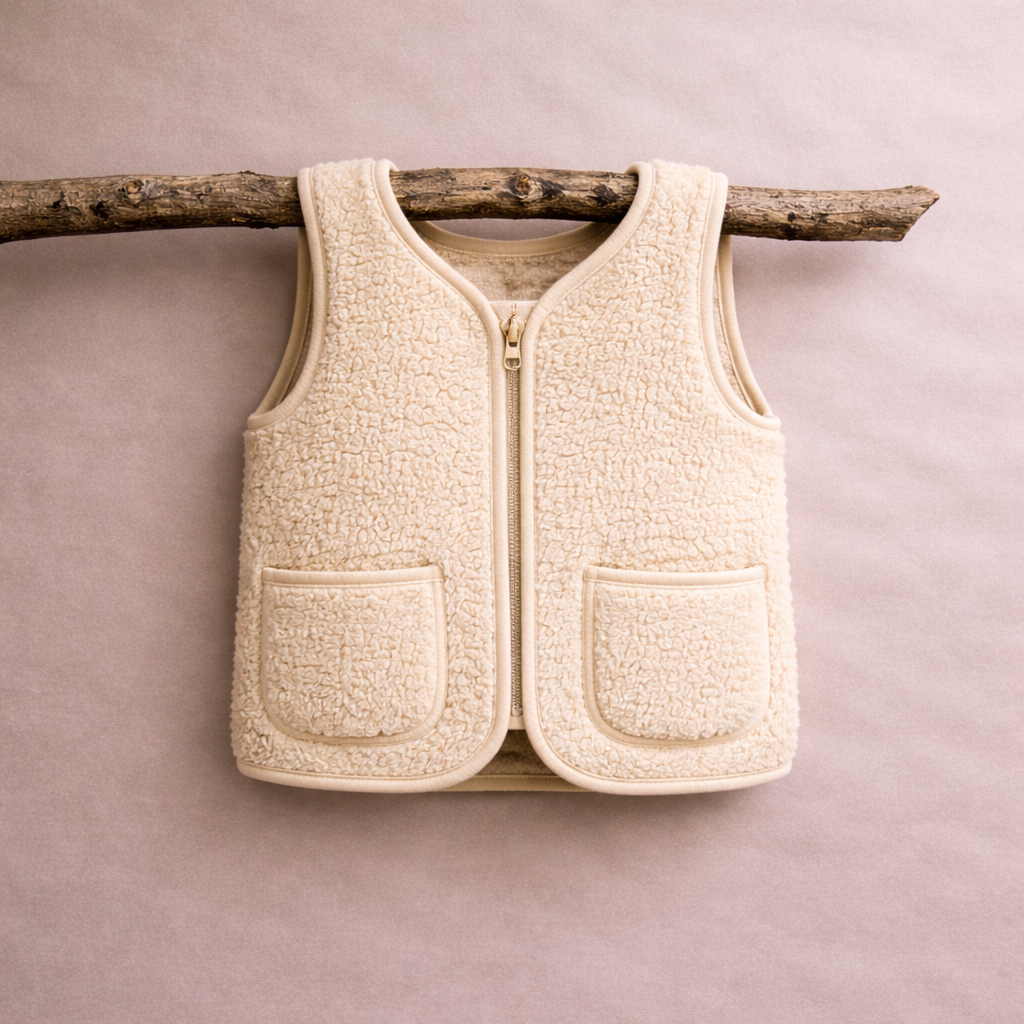 Coldbreaker Kids Pepitko Vest - Beige