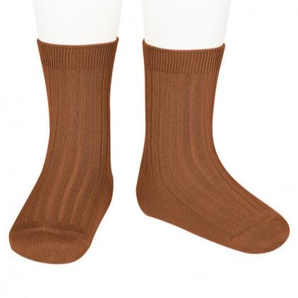 Cóndor Plain Stitch Basic Short Socks - Oxide