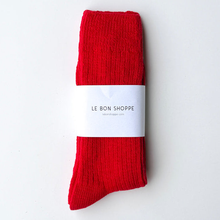 Le Bon Shoppe Women's Cottage Socks - Chili