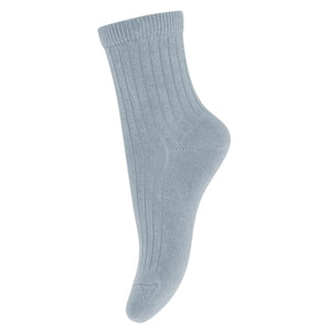 MP Denmark Cotton Rib Socks - Dusty Blue